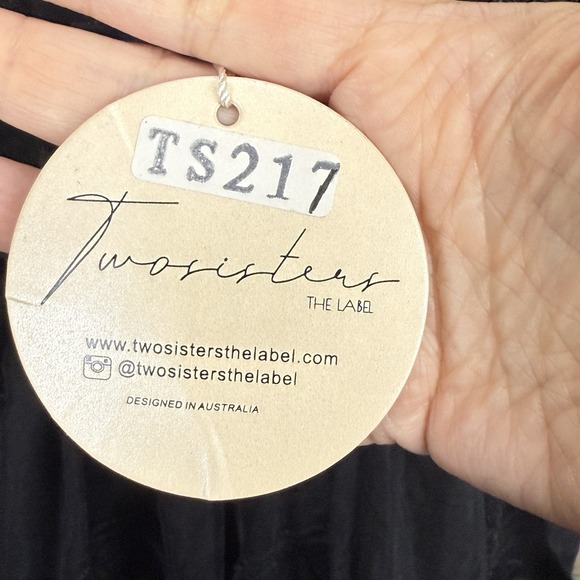 Two‎ Sisters The Label Womens Dress 6 Pixie Black Lace Party Whimsigoth Witchy - Picture 5 of 7